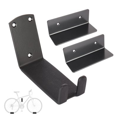 HIGHRAZON Bike Wall Mount, Pedal Mount Bike Rack for Garage, Bike Storage Hanger Bicycle, Heavy Duty Bike Hooks with Rubber Pad for Wall, Max 50LB, 1 Set