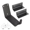 HIGHRAZON Bike Wall Mount, Pedal Mount Bike Rack for Garage, Bike Storage Hanger Bicycle, Heavy Duty Bike Hooks with Rubber Pad for Wall, Max 50LB, 1 Set view 1
