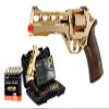 Lancer Tactical CoBranding Bo Manufacturer Chiappa Rhino Revolver 50DS .357 Magnum Style Airsoft Pistol Gold 330 FPS- Limited Edition view 1