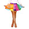 VINICUNCA Girls Fishnet Stockings for Princess Dress High Waist Mesh Tights Cute Pattern Knit Socks (7-14 Years, Chocolate-mini Grid) view 1