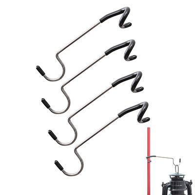 ODOORACT 4pcs Camping Lantern Hook Hanger - Multi-Purpose Camping Lamp Hook Lantern Hook, Portable Aluminum Alloy Tent Pole Post Lamp Holder Hook, Outdoor Camping Gadgets