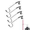 ODOORACT 4pcs Camping Lantern Hook Hanger - Multi-Purpose Camping Lamp Hook Lantern Hook, Portable Aluminum Alloy Tent Pole Post Lamp Holder Hook, Outdoor Camping Gadgets