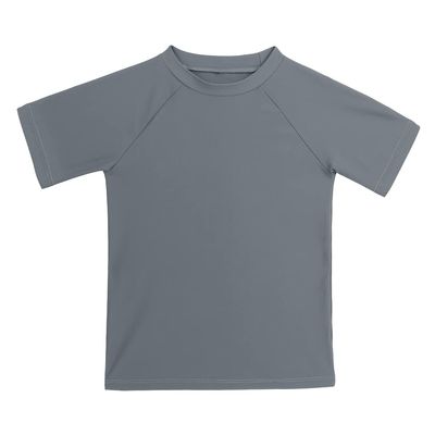 KAKU NANU Boys Rash Guard UPF 50+ Sun Shirt Toddler Short SleeveDark Grey2T