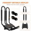 HIGHRAZON Kayak Roof Rack, 2 Pair J-Bar Roof Rack with 4 Ropes. Heavy Duty Kayak Roof Carrier for Your Canoe SUV and Trucks view 4
