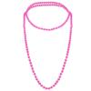 1920s Retro Fuchsia Color Faux Pearls Beads Cluster Long Pearl Necklace 58"(1piece) for Women Jewelry view 1