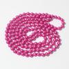 1920s Retro Fuchsia Color Faux Pearls Beads Cluster Long Pearl Necklace 58"(1piece) for Women Jewelry view 3