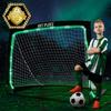 NetPlayz Soccer Goals (Light Up, Glow in The Dark) Kids Pop-up Soccer Net Football Goals, Portable,Black,4 x 3 Ft,NOS34140 view 1