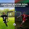 NetPlayz Soccer Goals (Light Up, Glow in The Dark) Kids Pop-up Soccer Net Football Goals, Portable,Black,4 x 3 Ft,NOS34140 view 2