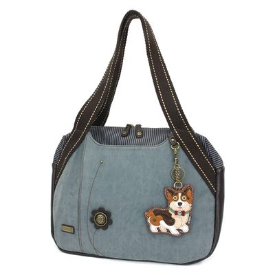 CHALA Bowling Bag - Cardigan Corgi - Indigo
