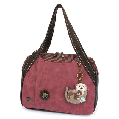 CHALA Bowling Bag - Otters - Burgundy