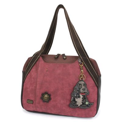 Chala Bowling Bag - Cocker Black - Burgundy