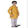 Pro-Ethic Style Developer Boy's Cotton Indian Clothing Ethnic Wear Kurta Set|Pack Of 1 (Yellow, 3-4 T) view 3
