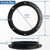 8" Circular Non Slip Inspection Hatch -Boat Hatch Deck Plate with Detachable Cover for RV Marine Boat Kayaks Yacht - Boat Round Non Slip Inspection Hatch with Screws, Black Deck Plates for Boats view 2