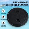 8" Circular Non Slip Inspection Hatch -Boat Hatch Deck Plate with Detachable Cover for RV Marine Boat Kayaks Yacht - Boat Round Non Slip Inspection Hatch with Screws, Black Deck Plates for Boats view 3