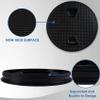 8" Circular Non Slip Inspection Hatch -Boat Hatch Deck Plate with Detachable Cover for RV Marine Boat Kayaks Yacht - Boat Round Non Slip Inspection Hatch with Screws, Black Deck Plates for Boats view 4