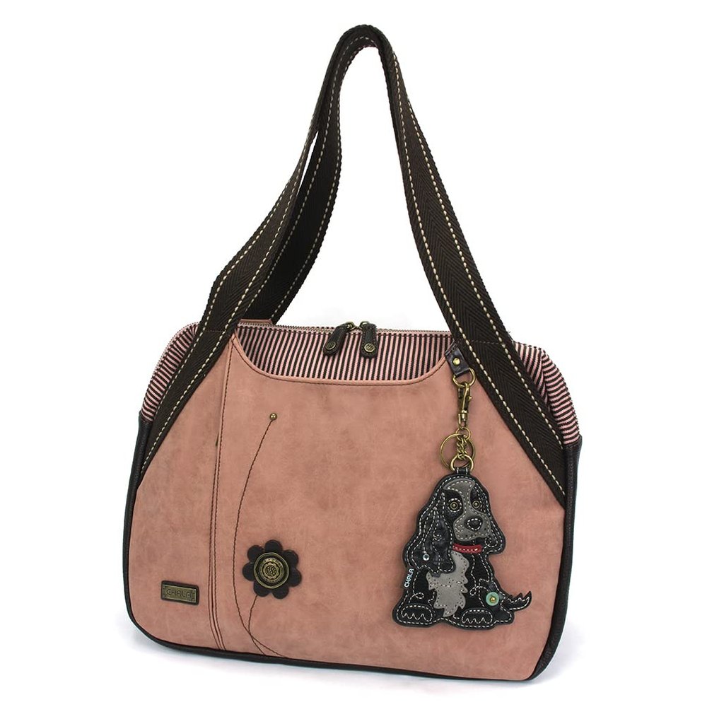 CHALA Bowling Bag - Cocker Black - Dusty Rose