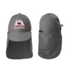Custom Embroidered Sun Hat Neck&Ear Flap Adjustable UPF 30+ UV Protection Hiking Safari Fishing Hats for Women and Men Sterling Grey view 4