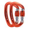 CAMNAL Heavy Duty Carabiner UIAA Certified Locking Carabiner 25KN (About 5620 lbs) Screw Lock Carabiner D Shape Carabiner Clip for Rock Climbing, Mountaineer, Aerial Work view 1