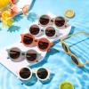 Frienda 6 Pairs Kids Round Cute Circle Sunglasses for Girls Boys Birthday Party Favors Toddler Baby Outdoor Glasses(Cool Colors) view 4