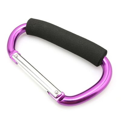 ZRSYH Carabiner Clip Heavy Duty Durable D-Ring Carabiners Aluminum Alloy Locking Carabiners Hook Camping Climbing Accessory for Backpack Hammock,Purple