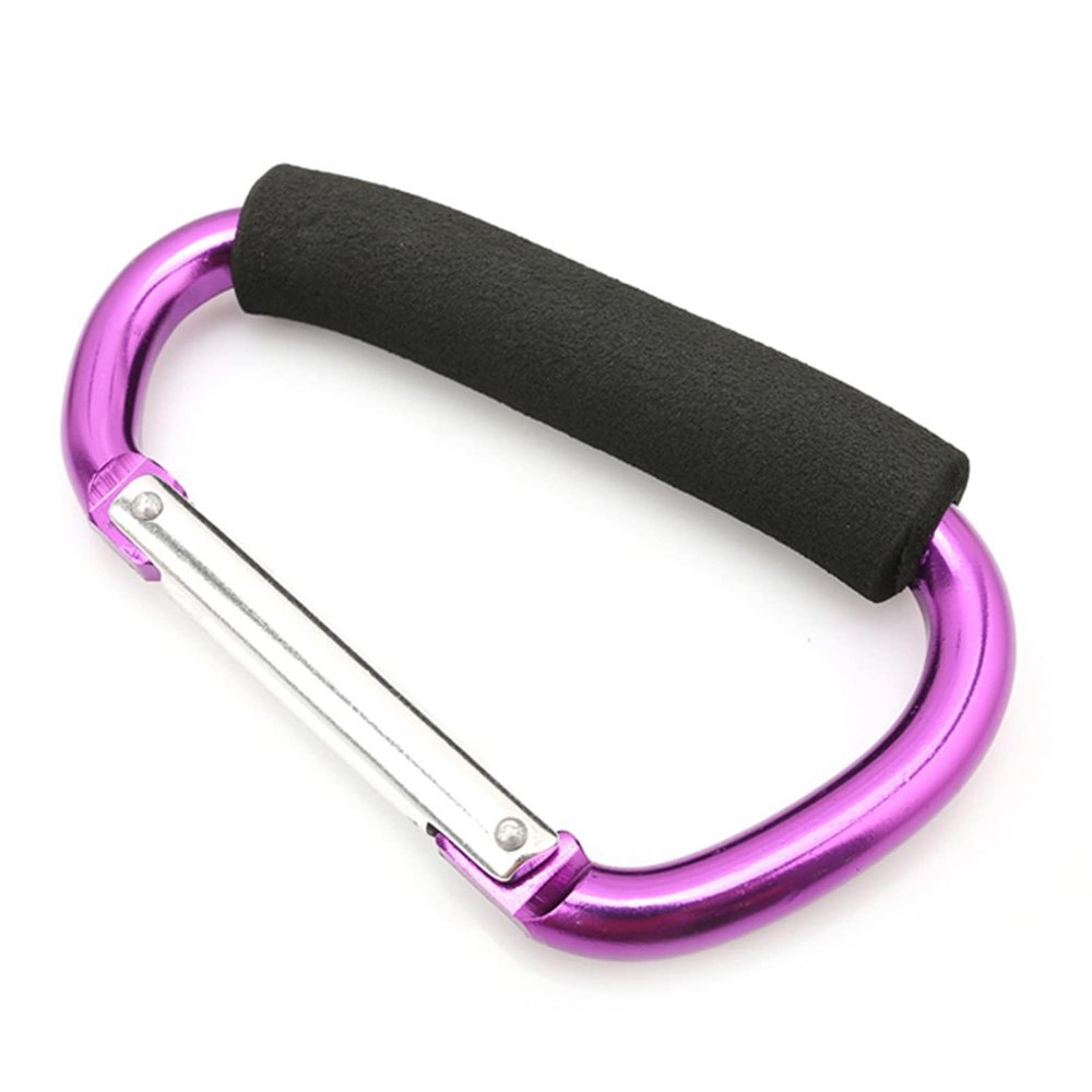 ZRSYH Carabiner Clip Heavy Duty Durable D-Ring Carabiners Aluminum Alloy Locking Carabiners Hook Camping Climbing Accessory for Backpack Hammock,Purple