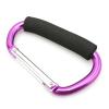 ZRSYH Carabiner Clip Heavy Duty Durable D-Ring Carabiners Aluminum Alloy Locking Carabiners Hook Camping Climbing Accessory for Backpack Hammock,Purple view 1