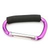 ZRSYH Carabiner Clip Heavy Duty Durable D-Ring Carabiners Aluminum Alloy Locking Carabiners Hook Camping Climbing Accessory for Backpack Hammock,Purple view 2