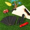 Boao 100 Pcs Fingerboard Grip Fingerboard Foam Tape Black Skateboard Grip Tape 110 mm x 36 mm Skateboard Deck Stickers view 3