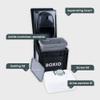 BOXIO TOILET: Portable solution for car trips, boats, hunting or outdoor adventures. Europe's good-selling composting toilet. Compact size: 15.75" x 11.8" x 11" view 3