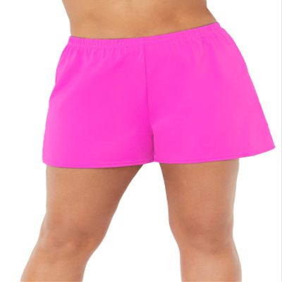 Swimsuits For All Women's Relaxed Fit Swim Short - 20, Beach Rose (Plus