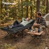 ABORON Camping Cot for Adult 28" Extra Wide, Heavy-Duty 1200D Oxford Cot for Sleeping, Portable Folding Camp Bed with Mat & Carry Bag view 2