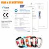 CAMNAL Heavy Duty Carabiner UIAA Certified Locking Carabiner 25KN (About 5620 lbs) Screw Lock Carabiner D Shape Carabiner Clip for Rock Climbing, Mountaineer, Aerial Work view 2