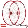 Wheelset 26In Bicycle Wheelset,Double Wall MTB Rim Quick Release Disc Brake Hole Disc 8 9 10 Speed Mountain Bike Wheels Road Wheel (Color : Red, Size : 26 INCH) view 1