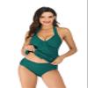 Honeystore Women's Two Piece Adjustable Straps Padded Tankini Bikini Set DS12A-Green M view 1
