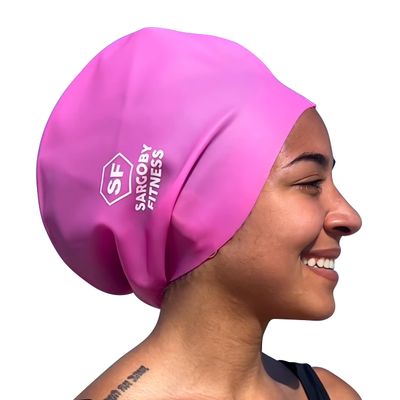 Sargoby Fitness Swim Cap for Dreadlocks and Braids Designed for Bulky and Thick Hairstyles Like Dreadlocks Braids Dreads Locs and Afros