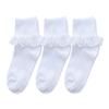 BAIYIXIN Twtility Baby Toddler Girls Eyelet Frilly Lace Socks Cotton Ruffle Lace Dressy Socks view 1
