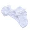BAIYIXIN Twtility Baby Toddler Girls Eyelet Frilly Lace Socks Cotton Ruffle Lace Dressy Socks view 3