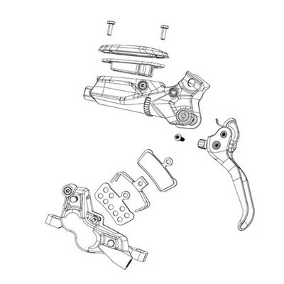 SRAM Post Mount Bracket 17P for 203mm Rear Mount to 220mm Rotor Adapter - Aluminum Construction, Stainless Steel Bolts, Compatible with 203 Post Mount Calipers, Bike Disc Brake Upgrade, Durable and Li