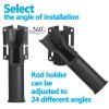 Wading Belt Rod Holder, Can Be Adjusted to 24 Angles, Universal fit for 2" Fishing Belt/ Bag view 3