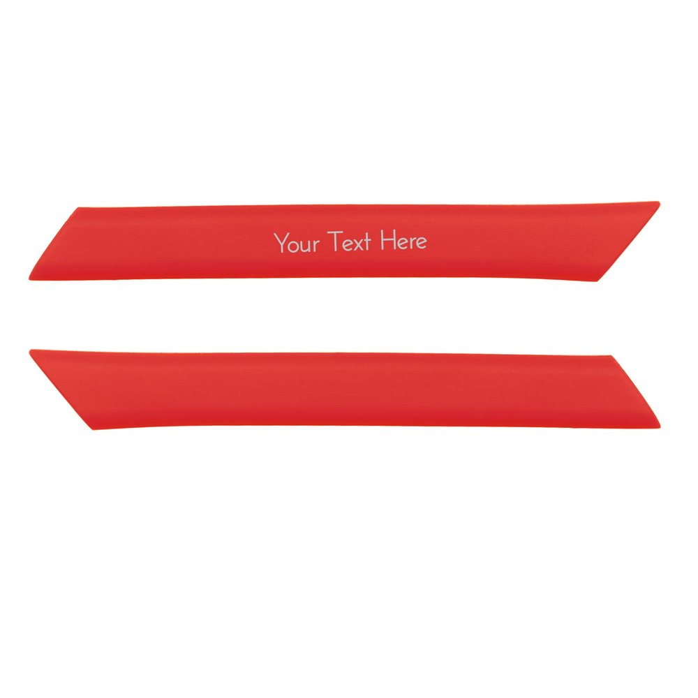 Glintbay Personalized Custom Engraved Earsocks for Oakley Straight Jacket 2007 Sunglasses - Red
