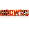 Imperial Cleveland Browns 9'' x 41.5'' Lighted Recycled Metal Sign view 1