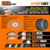 GRP GTY04-XM5 1:8 GT New Slick Medium Yellow 20 Spoke Rubber Tires (2) view 3