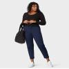 32 DEGREEES Women's Ultra Comfy Everyday Pants| Adjustable Drawstring | 4-Way Stretch | Modern-Fit | Office, Dress Blue, X-Small view 2