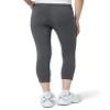 HUE Women's Wide Waistband Blackout Cotton Capri Leggings, Assorted view 2