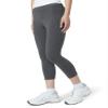 HUE Women's Wide Waistband Blackout Cotton Capri Leggings, Assorted view 3