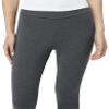 HUE Women's Wide Waistband Blackout Cotton Capri Leggings, Assorted view 4