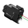 CRONHAWK 500 Lumens Red and Green Laser Light Combo, Rail Mounted Pistol Flashlight with Double Lasers Beam, Magnetic Charging Handgun Flashlight, Laser Class II view 1