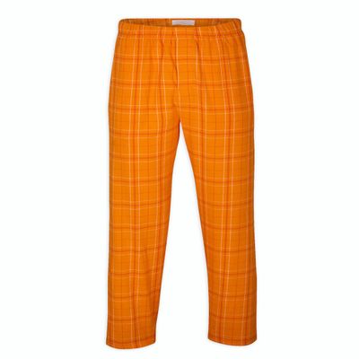 boxercraft Mens 100% Cotton Cotton Flannel Pajama Pant with Pockets - Updated Mens FIT New Mens Style Harley - Mens Fit, Orange Field Day-L