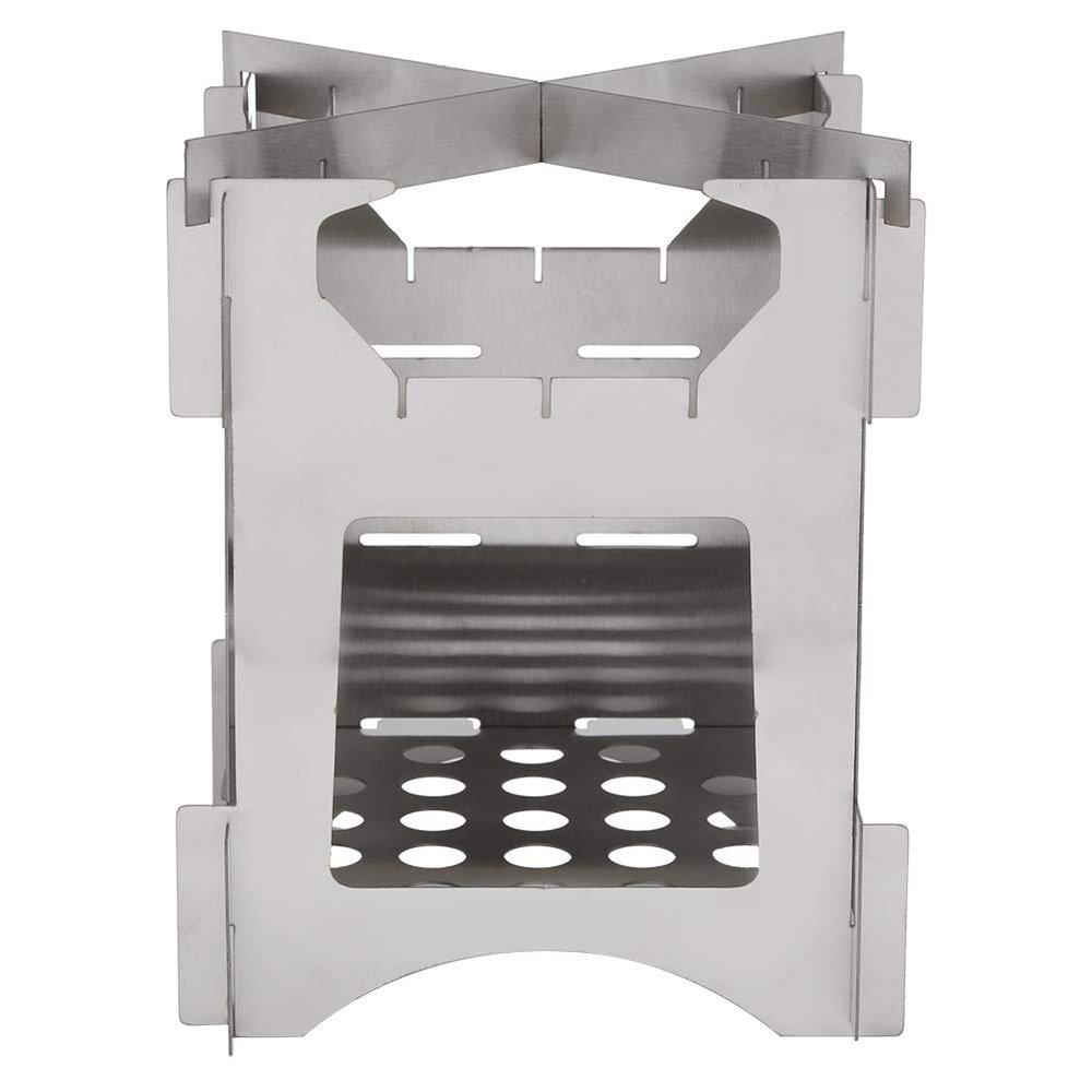 Stainless Steel Wood Burning Stove,Lightweight Foldable Camping Stove Portable Wood Burning Camping Stove for Backpacking Camping Hiking