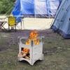 Stainless Steel Wood Burning Stove,Lightweight Foldable Camping Stove Portable Wood Burning Camping Stove for Backpacking Camping Hiking view 3